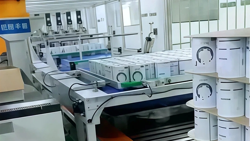 Paletizador robótico automático para latas de leche en polvo