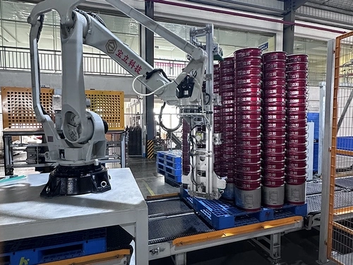 Paletizador robótico de cubos