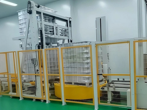 Máquina automática de apilado de palets (apilador de doble carga)