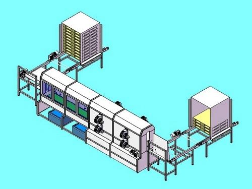 Lavadora de palets plásticos