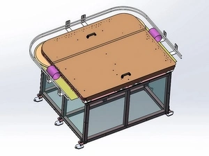 Transportador de retorno tipo U para cuerpos de lata