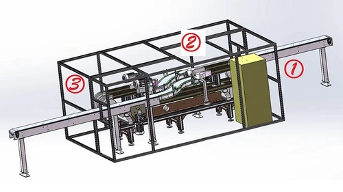 Enjuagadora de aire ionizado con banda magnética