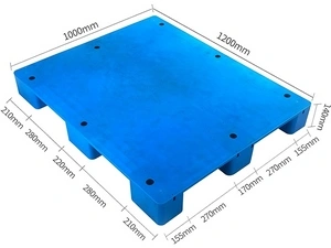 Palets plásticos de nueve patas