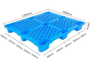 Palets plásticos de nueve patas