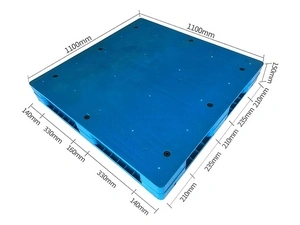 Palet de plástico de doble cara