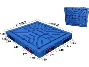 Palet de plástico de doble cara